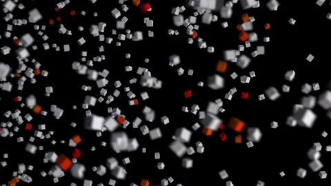 Pixels Cube transform to the name of Japan Stock Footage 89828353