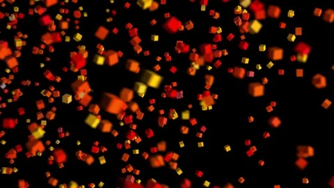 Pixels Cube transform to the name of Spain Stock Footage 89828626