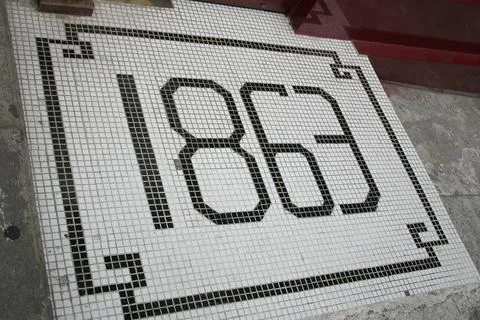 The Pixels designed floor or wall ceramic 写真素材
