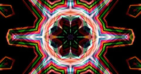 Pixels Flowers Flora Geometric Pattern Background Dark Color Symmetric 스톡 일러스트