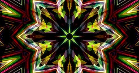 Pixels Flowers Flora Geometric Pattern Background Dark Color Symmetric Stock Illustration