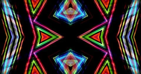 Pixels Flowers Flora Geometric Pattern Background Dark Color Symmetric 스톡 일러스트