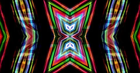 Pixels Flowers Flora Geometric Pattern Background Dark Color Symmetric Stock Illustration