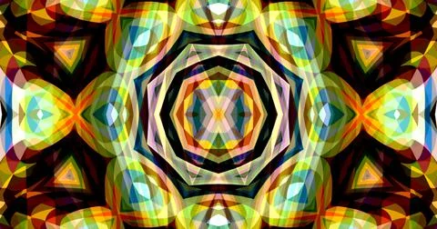 Pixels Flowers Flora Geometric Pattern Background Dark Color Symmetric 스톡 일러스트