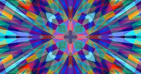 Pixels Geometric Pastel Color Pattern Background Symmetric Cute Stock Illustration