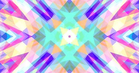 Pixels Geometric Pattern Background Pastel Color Symmetric Stock Illustration