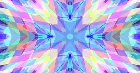 Pixels Geometric Pattern Background Pastel Color Symmetric 库存插图