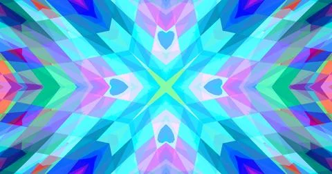 Pixels Geometric Pattern Background Pastel Color Symmetric Stock Illustration