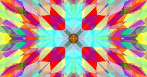 Pixels Geometric Pattern Background Pastel Color Symmetric Stock Illustration