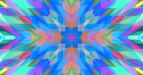 Pixels Geometric Pattern Background Pastel Color Symmetric 스톡 일러스트