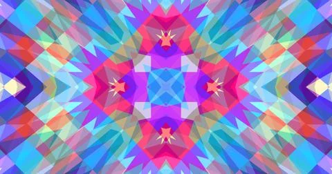 Pixels Geometric Pattern Background Pastel Color Symmetric Stock Illustration