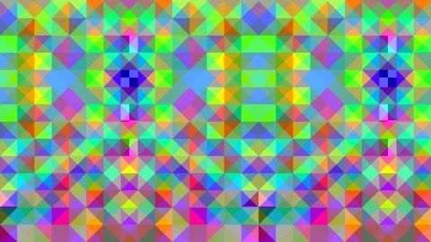 Pixels Geometric Pattern Seamless Loop Background Symmetric Stock Footage 154887556