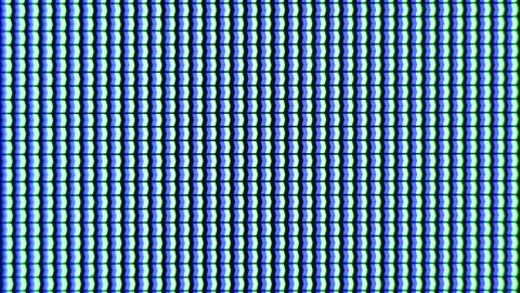 Pixels on led display changing colours in rainbow sequence macro loop Video stock 142708212