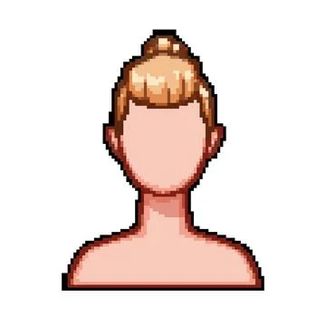Pixie hairstyles for men pixel art vector illustration 스톡 일러스트