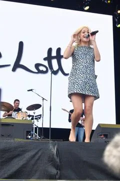  Pixie Lott performs at the BBC Summer Social, Liverpool, England 3rd Augu... 写真素材