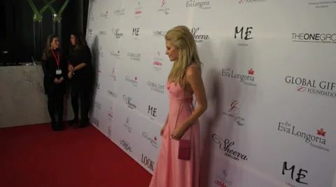 Pixie Lott on the red carpet at the Global Gift Gala in London. Stock Footage 32750003