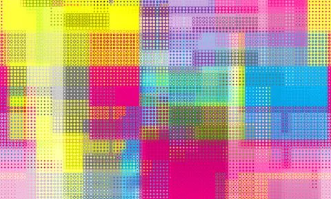 Pixilated abstract Energy background. Halftone effect. Vector image. Small .. イラスト素材