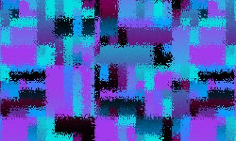 Pixilated psychedelic background. Moire overlapping effect. Vector image. 库存插图