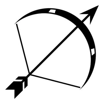 Pixy bow icon, simple style Stockillustratie