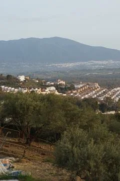 Pizarra, village in mountains. Malaga. Andalusia,Spain Stock Photos