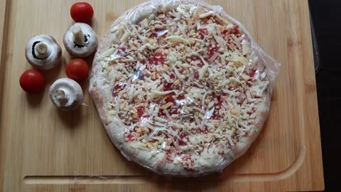 Pizza and toppings 스톡 동영상 132446072