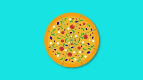Pizza animation Stock Footage 188529021