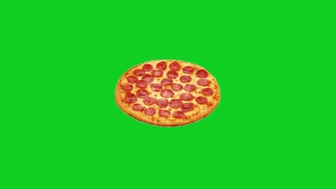 Pizza animation on green screen Vidéo 333150970