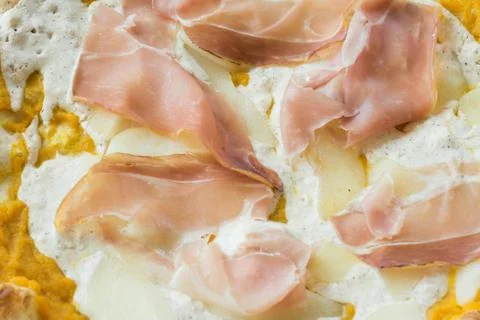 Pizza background or texture Stock Photos