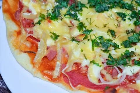 Pizza background Stock Photos