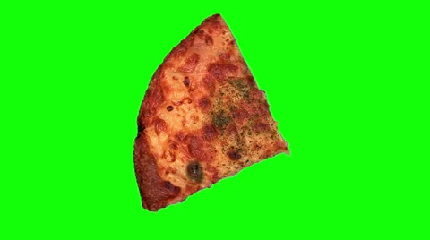 Pizza with bacon, pineapple, olives, top shot Stock Footage 47846249