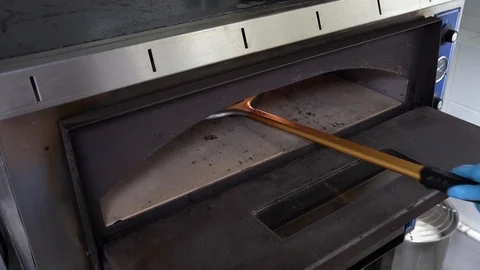 Pizza baking in the oven. Stock Footage 125013677