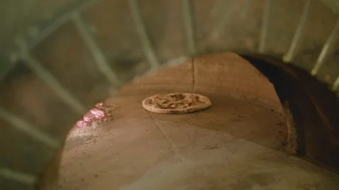 Pizza being baked in the oven Stock Footage 87806501