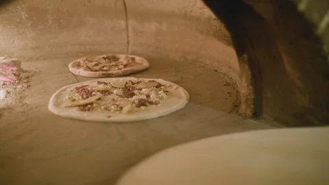 Pizza being baked in the oven Stock Footage 87806510