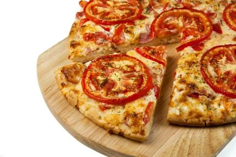 Pizza on the board Foto stock
