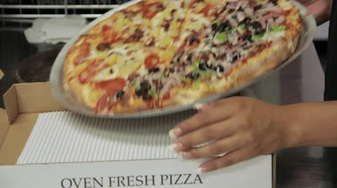 Pizza in box-Apple ProRes 422 (LT) Stock-Footage 33186511