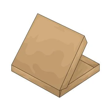 Pizza box illustration Stock Illustration