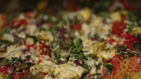 Pizza box open slowly artisan pizza Stock Footage 162010432