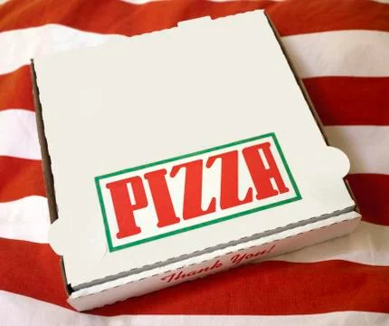 Pizza box Fotos de archivo