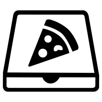 Pizza box vector icon イラスト素材