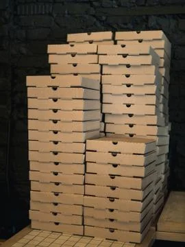 Pizza boxes delivery1 Stock Photos
