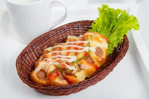Pizza bread Foto stock