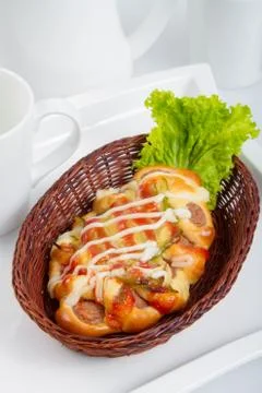 Pizza bread Foto stock