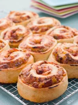 Pizza Bread Scrolls Stock Photos