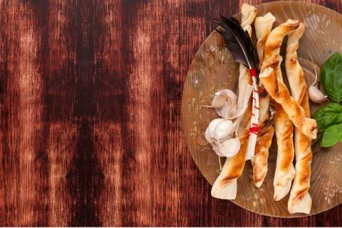 Pizza breadsticks. Stock Photos