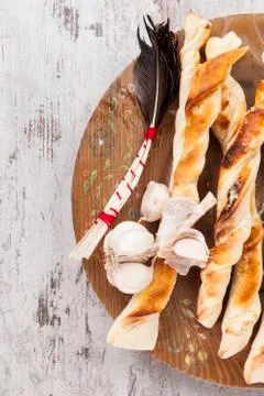 Pizza breadsticks. Stock Photos