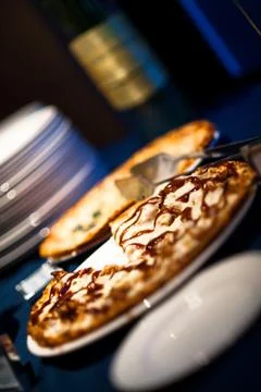 Pizza at a buffet Stock-Fotos