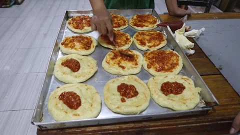 Pizza cakes Stock Footage 276150192