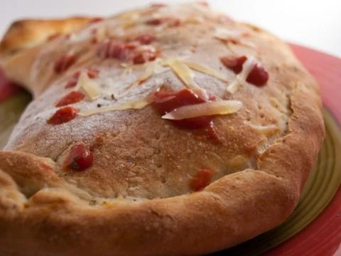 Pizza calzone 库存照片