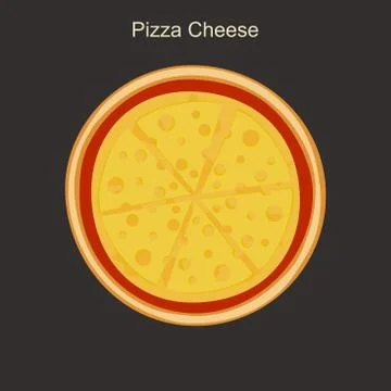 Pizza cheese Stock Illustration