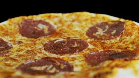 Pizza cheese pepperoni Stock Footage 273210726